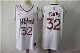 Timberwolves 32 Karl Anthony Towns White 2018-19 Earned Edition Nike Swingman Jersey,baseball caps,new era cap wholesale,wholesale hats